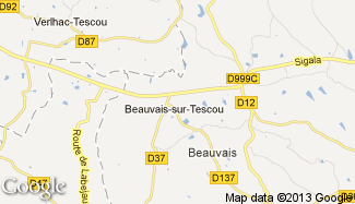 Plan de Beauvais-sur-Tescou