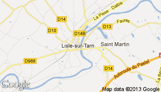 Plan de Lisle-sur-Tarn