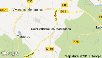 Plan de Saint-Affrique-les-Montagnes
