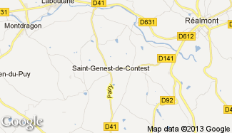 Plan de Saint-Genest-de-Contest