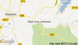 Plan de Saint-Lieux-Lafenasse