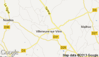 Plan de Villeneuve-sur-Vère