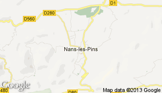 Plan de Nans-les-Pins