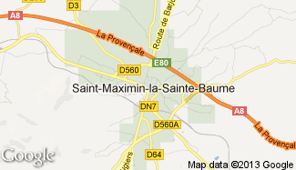 Plan de Saint-Maximin-la-Sainte-Baume