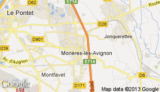 Plan de Morières-lès-Avignon