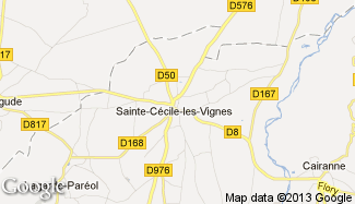 Plan de Sainte-Cécile-les-Vignes