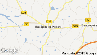 Plan de Bazoges-en-Paillers