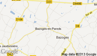 Plan de Bazoges-en-Pareds