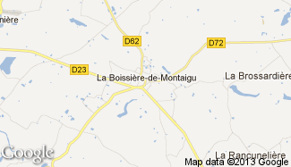 Plan de La Boissière-de-Montaigu