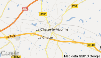 Plan de La Chaize-le-Vicomte