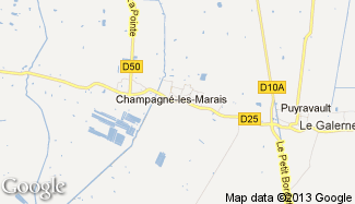 Plan de Champagné-les-Marais