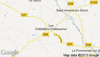 Plan de Les Châtelliers-Châteaumur