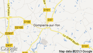 Plan de Dompierre-sur-Yon