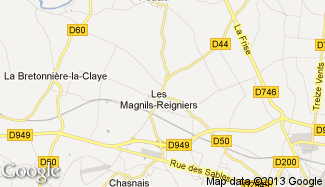 Plan de Les Magnils-Reigniers