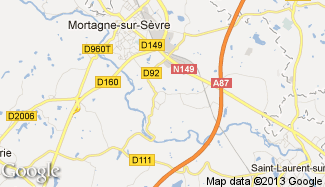 Plan de Mortagne-sur-Sèvre