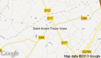 Plan de Saint-André-Treize-Voies