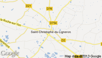 Plan de Saint-Christophe-du-Ligneron