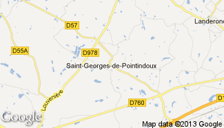 Plan de Saint-Georges-de-Pointindoux