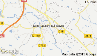 Plan de Saint-Laurent-sur-Sèvre