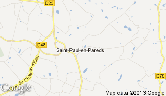 Plan de Saint-Paul-en-Pareds