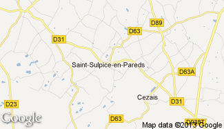 Plan de Saint-Sulpice-en-Pareds