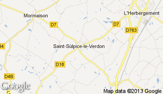 Plan de Saint-Sulpice-le-Verdon