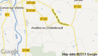Plan de Availles-en-Châtellerault