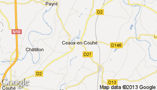Plan de Ceaux-en-Couhé