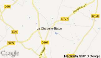 Plan de La Chapelle-Bâton