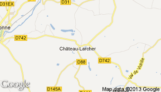 Plan de Château-Larcher