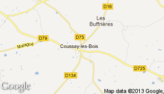 Plan de Coussay-les-Bois