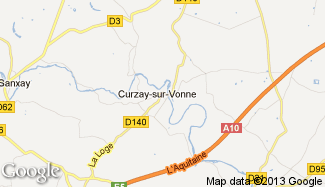 Plan de Curzay-sur-Vonne