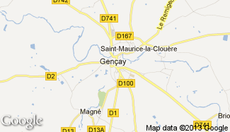 Plan de Gençay
