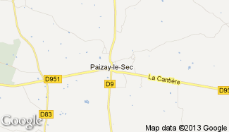 Plan de Paizay-le-Sec