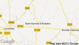 Plan de Saint-Genest-d'Ambière