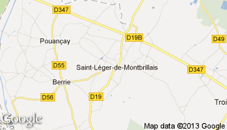 Plan de Saint-Léger-de-Montbrillais