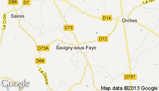 Plan de Savigny-sous-Faye
