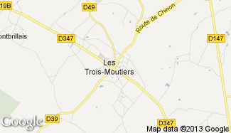 Plan de Les Trois-Moutiers