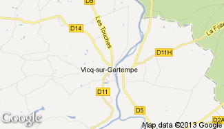 Plan de Vicq-sur-Gartempe