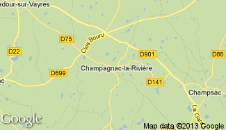 Plan de Champagnac-la-Rivière