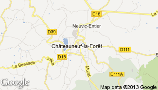 Plan de Châteauneuf-la-Forêt