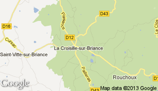 Plan de La Croisille-sur-Briance