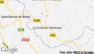 Plan de La Croix-sur-Gartempe