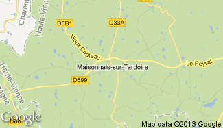 Plan de Maisonnais-sur-Tardoire