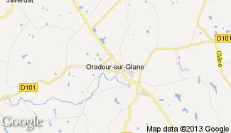 Plan de Oradour-sur-Glane