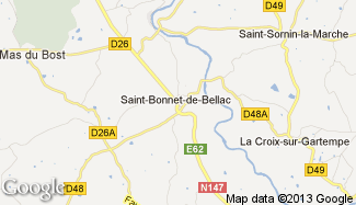 Plan de Saint-Bonnet-de-Bellac