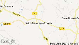 Plan de Saint-Genest-sur-Roselle