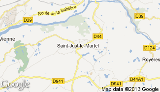 Plan de Saint-Just-le-Martel