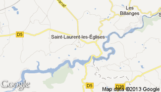 Plan de Saint-Laurent-les-Églises
