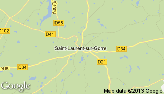 Plan de Saint-Laurent-sur-Gorre